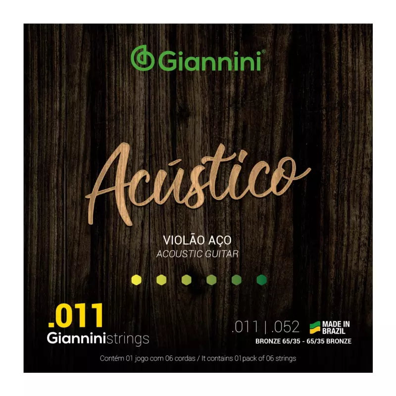 CORDA GIANNINI P/VIOLÃO 011 ACUSTICO