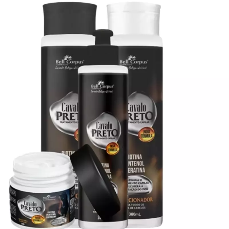 Kit Bell Corpus Cavalo Preto