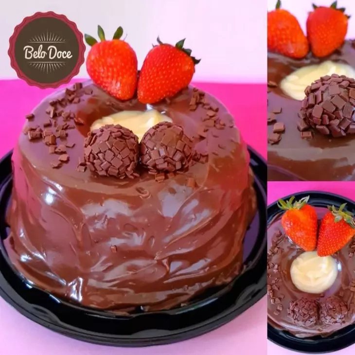 Mini vulcao Duo com Morangos