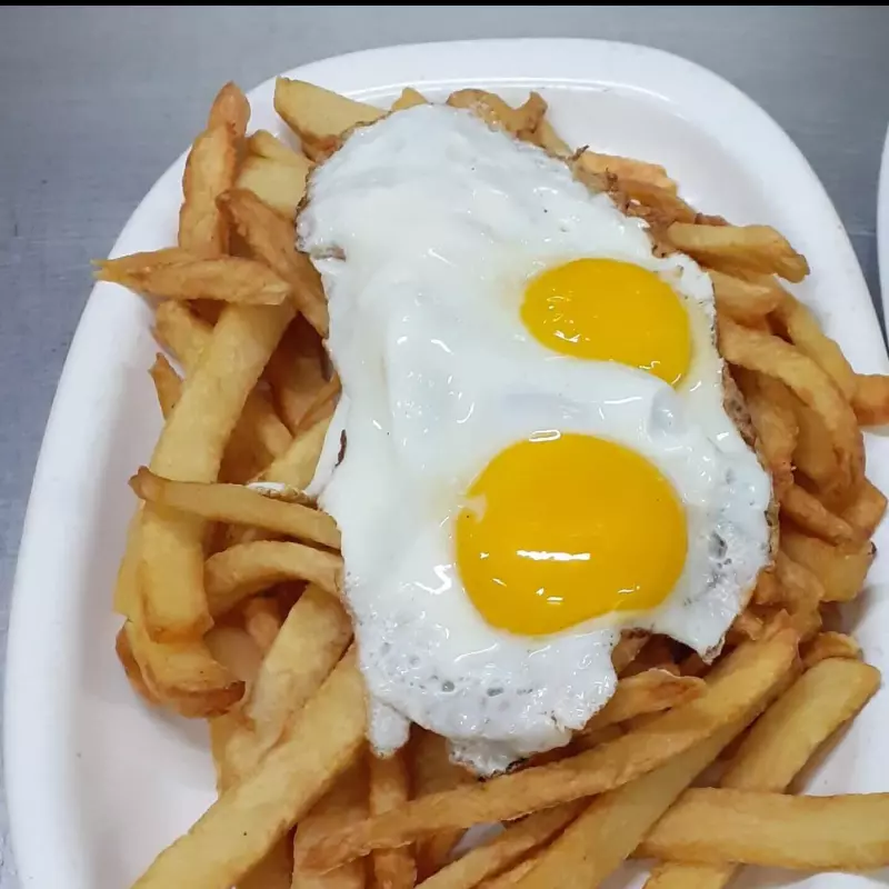 Papas fritas a caballo