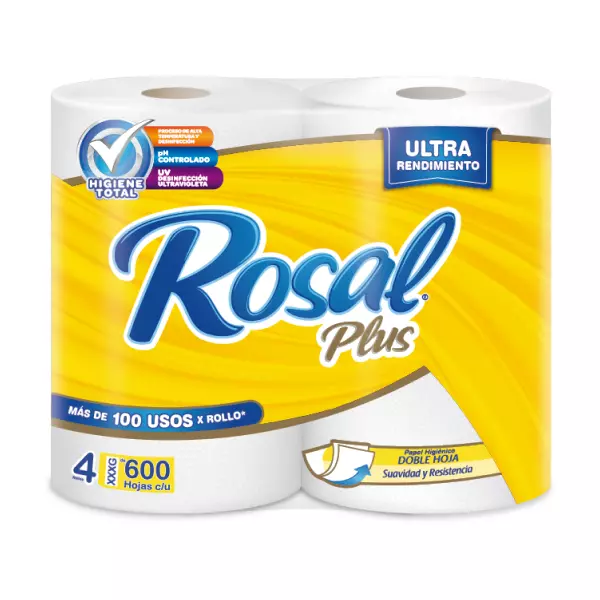 Papel Higienico ROSAL PLUS 600 HOJAS