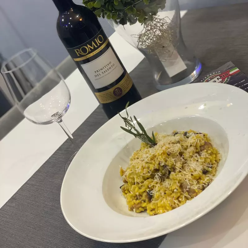 Risotto Hongos y salsicha italiana