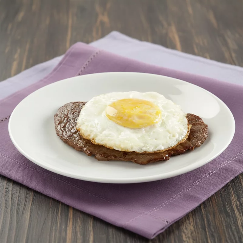 Bife a Cavalo com Fritas