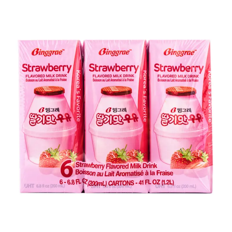 Binggrae Korean Fresa Pack de 6