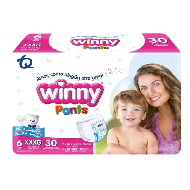 PAÑALES WINNY ETAPA 6 PAQUETE X 30