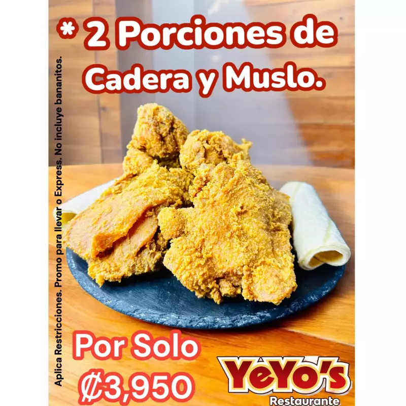 Promo 4 piezas Muslo y Cadera