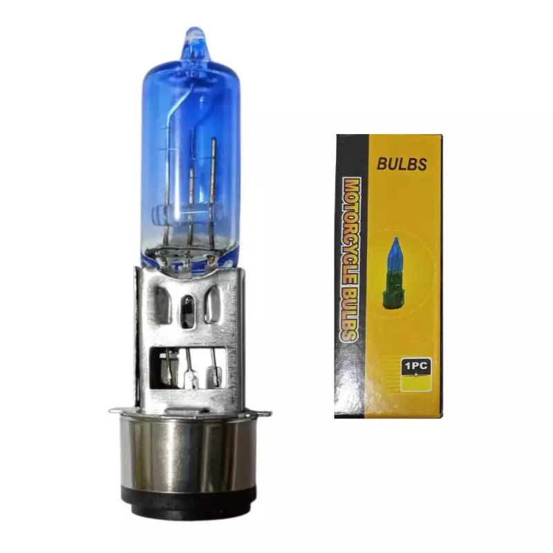 BOMBILLO 2 PATAS VIDRIO AZUL BLUBS C