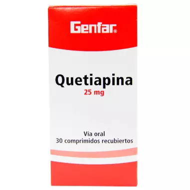 QUETIAPINA 25 MG CAJA X 30 TABLETAS