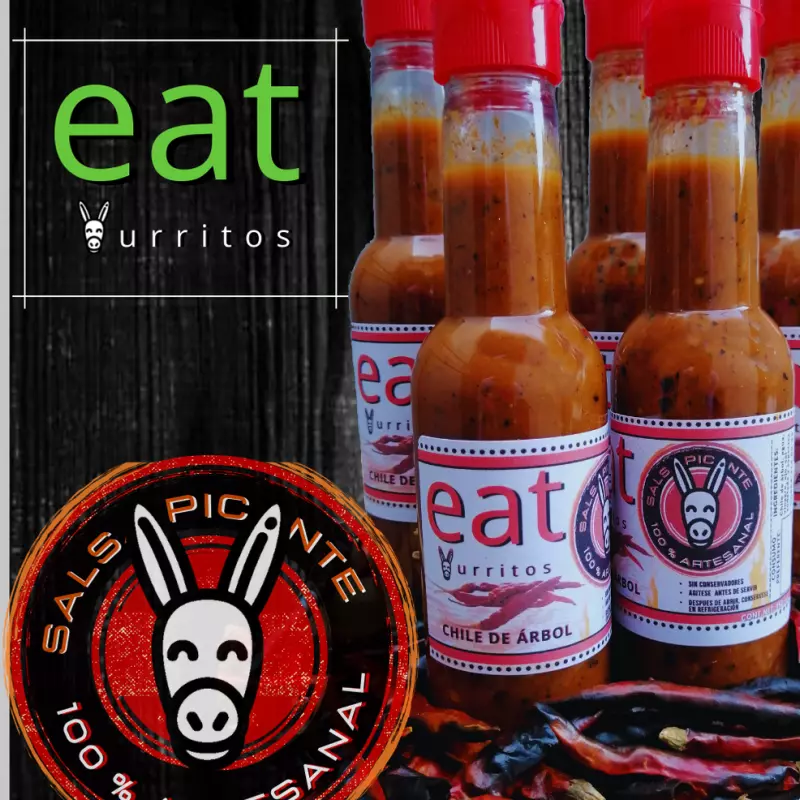 Salsa Roja Eat Burritos (Botella 150 ml)