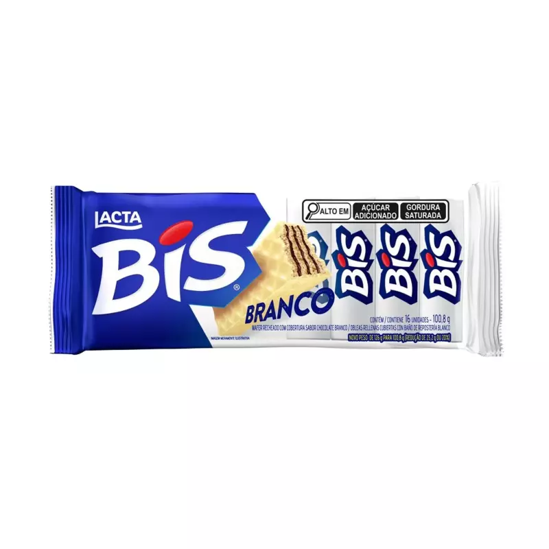 Chocolate Branco Bis Lacta 100,8g