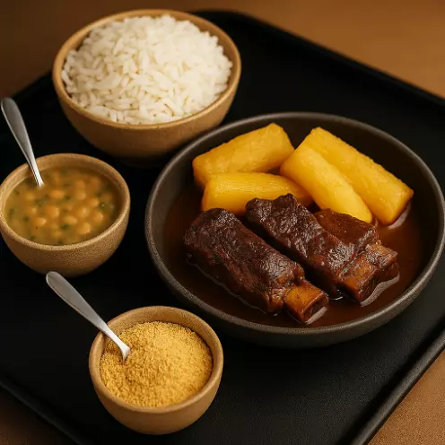 Costela com Mandioca