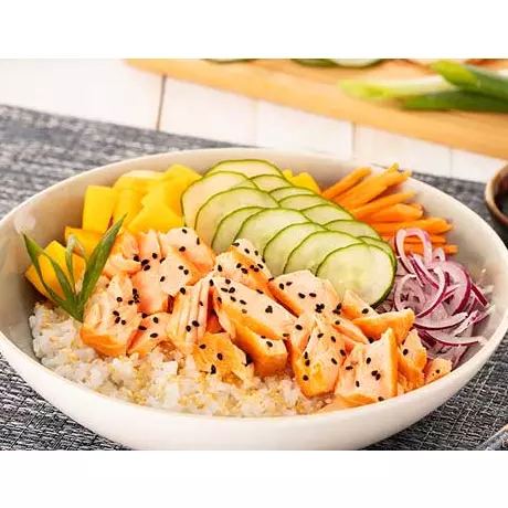 Poke Salmão  Maçaricado