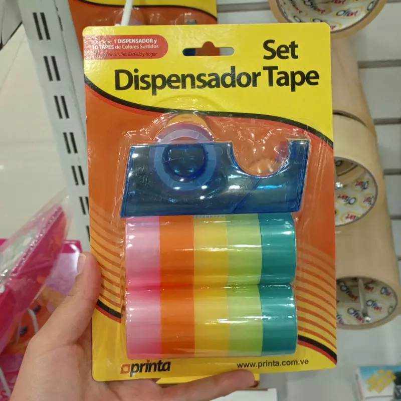 Set dispensador de cinta 3/4" Printa