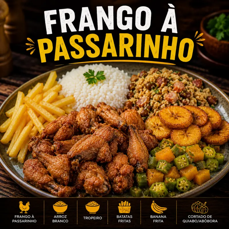 FRANGO À PASSARINHO/ PED. COXA/SOBRE