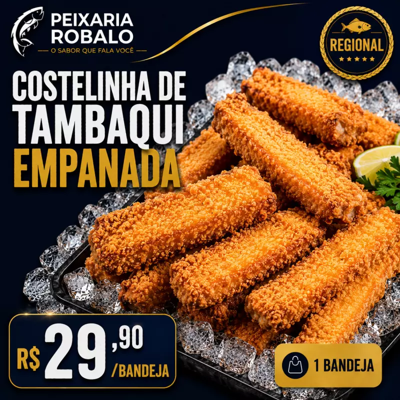 Costelinha de Tambaqui Empanado