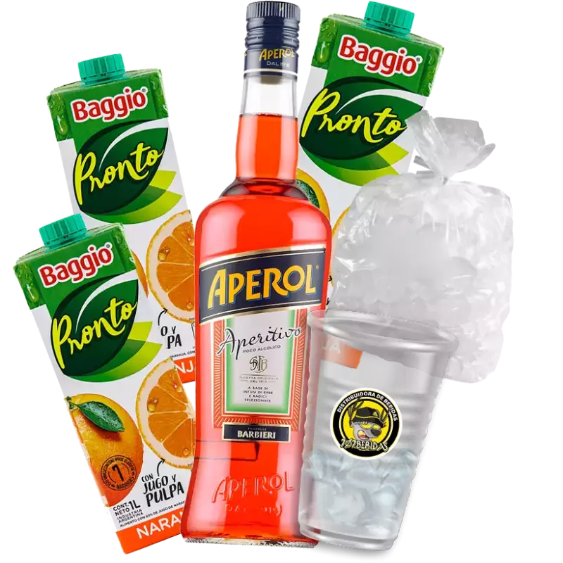 APEROL + 3 BAGGIO + HIELO + VASO707