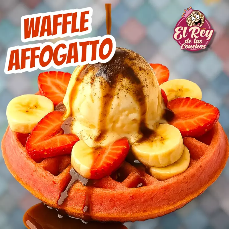 Waffle affogatto