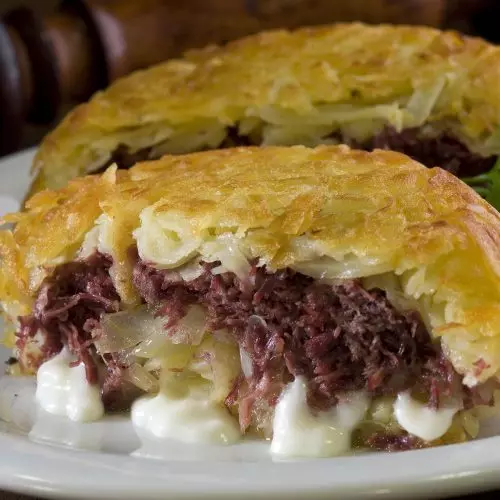 Batata rosti carne seca