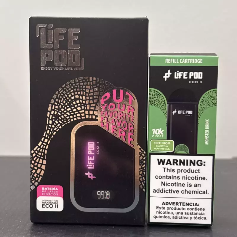 KIT LIFE POD ECO 2 10k MONSTER DRINK