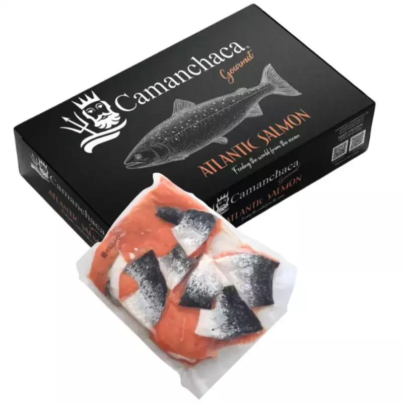 Salmón en trozo con piel 1kilo