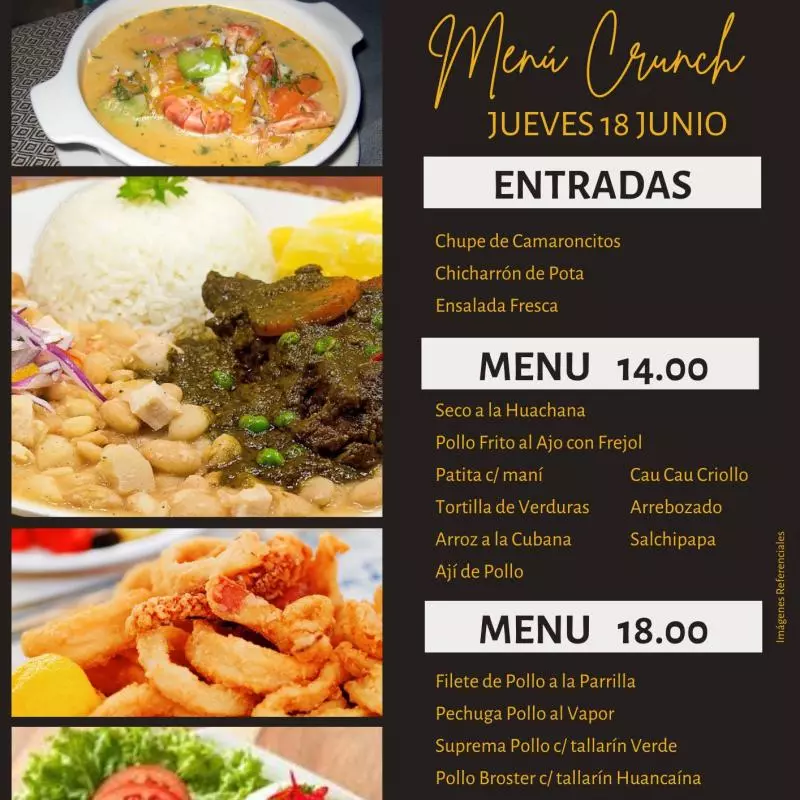 Menú 14.00 soles