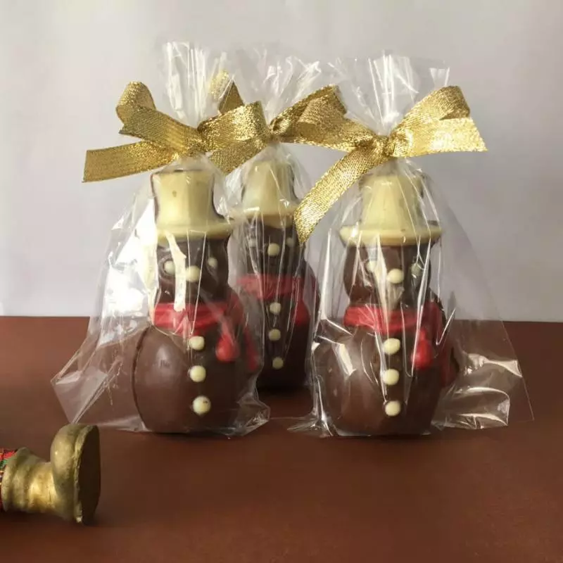Boneco de neve de chocolate 60g