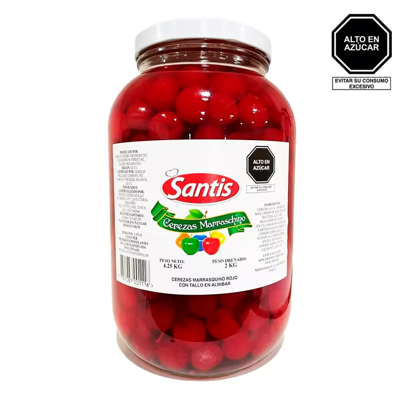CEREZAS MARRASQUINO EN ALMIBAR 4 KG