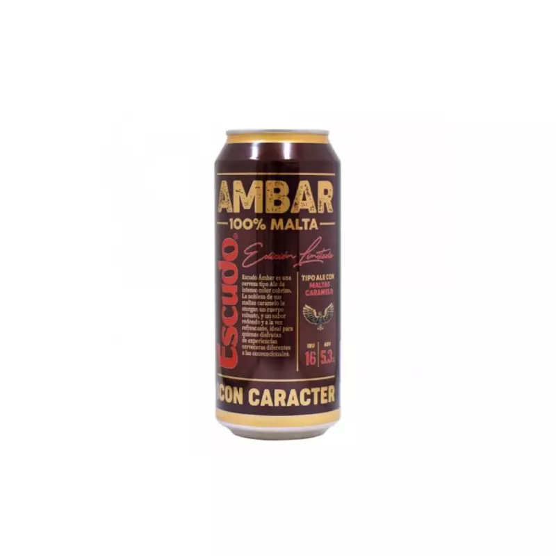 Cerveza Escudo Ambar Lata 5.3° 470 c