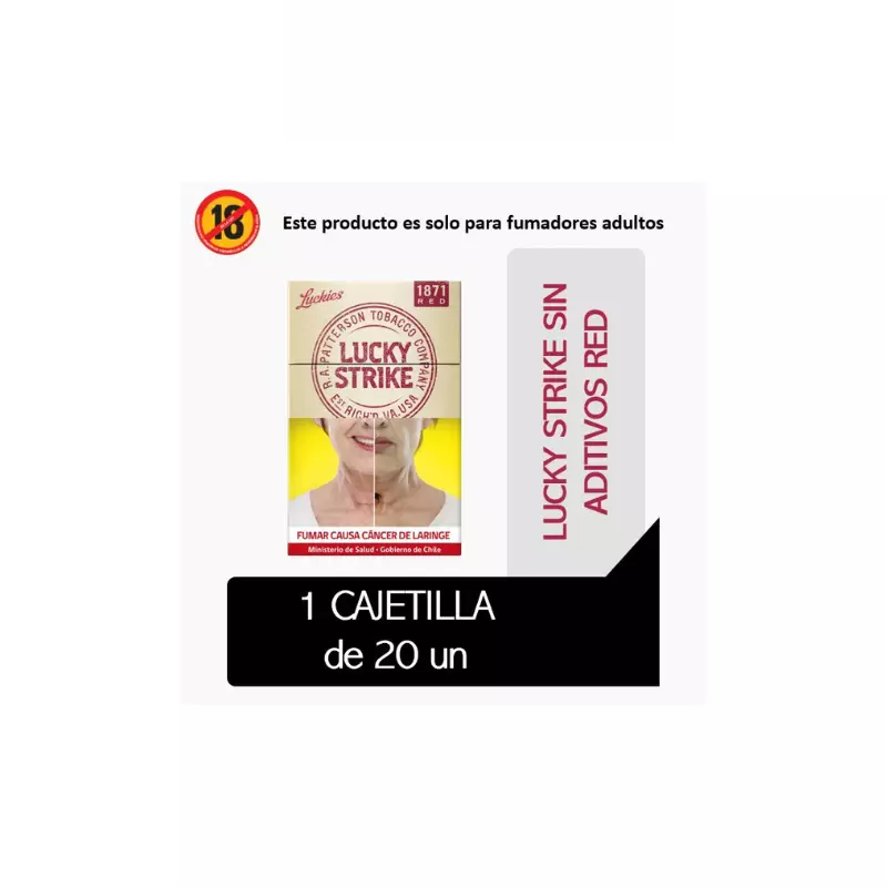 Lucky Strike Sin Aditivos Red 20 uni