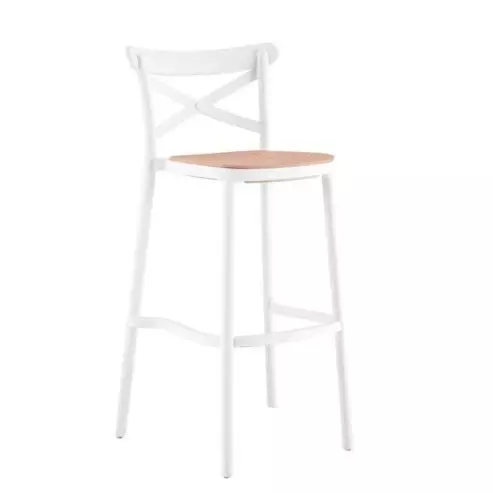 Banqueta Cross PP Blanco