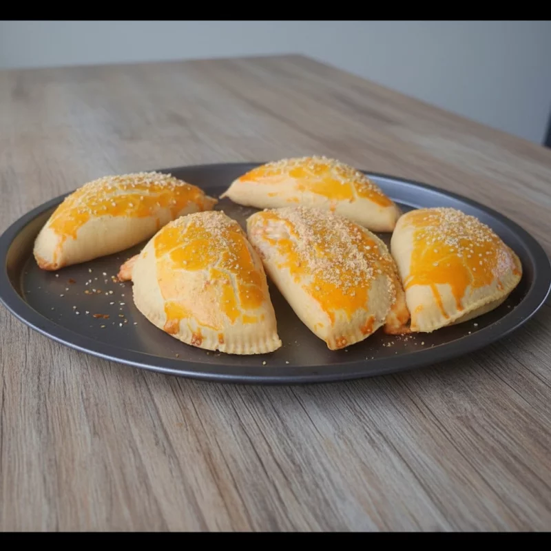 Pastel de forno calabresa com queijo
