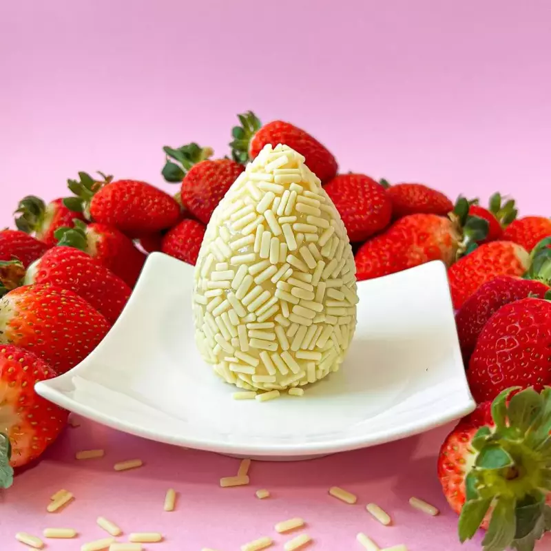 Coxinha de Morango & Choc branco