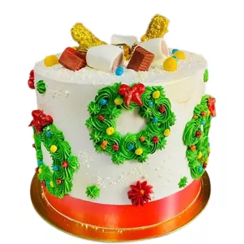 Torta Corona navideña