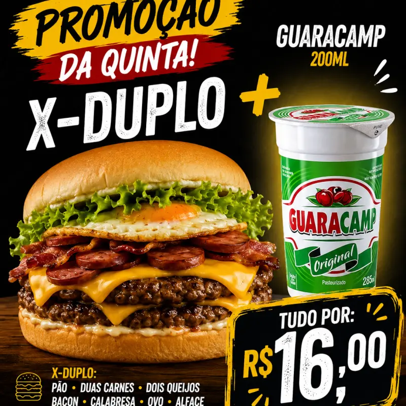 X duplo + guaracamp