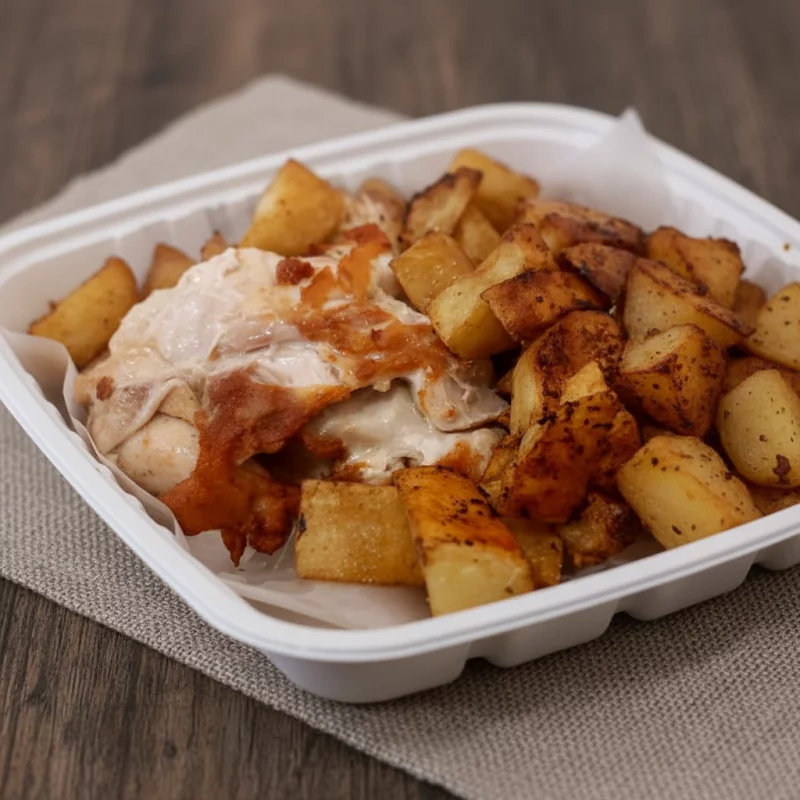 Muslos de pollo a la plancha.