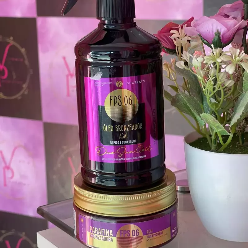 Kit óleo Açaí 500ml + Parafina 200g