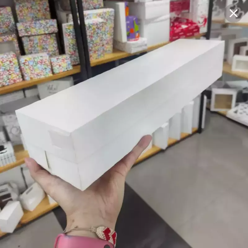 Cajas Pan de Jamon Blanca Unicolor