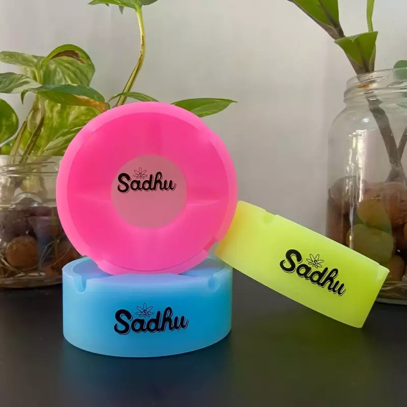 Cinzeiro Sadhu Silicone Tampa Neon