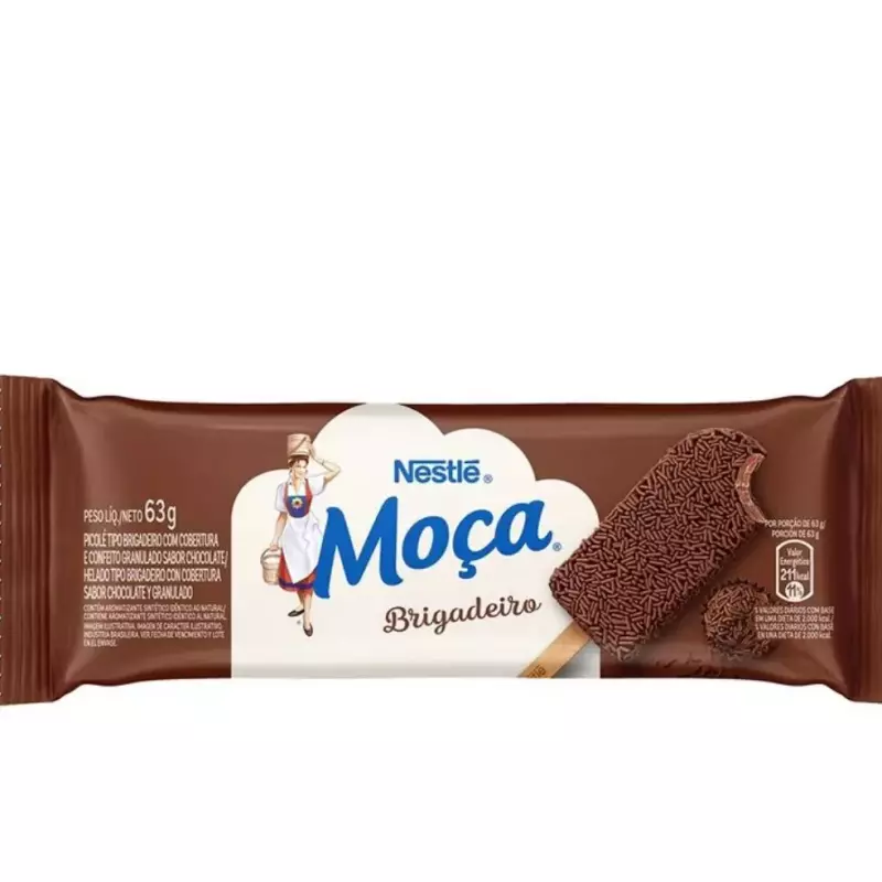 Picolé Moça Brigadeiro