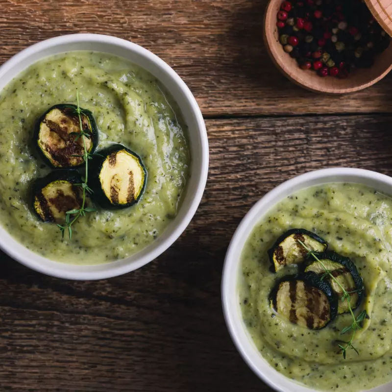 Crema Zuquini con Albahaca