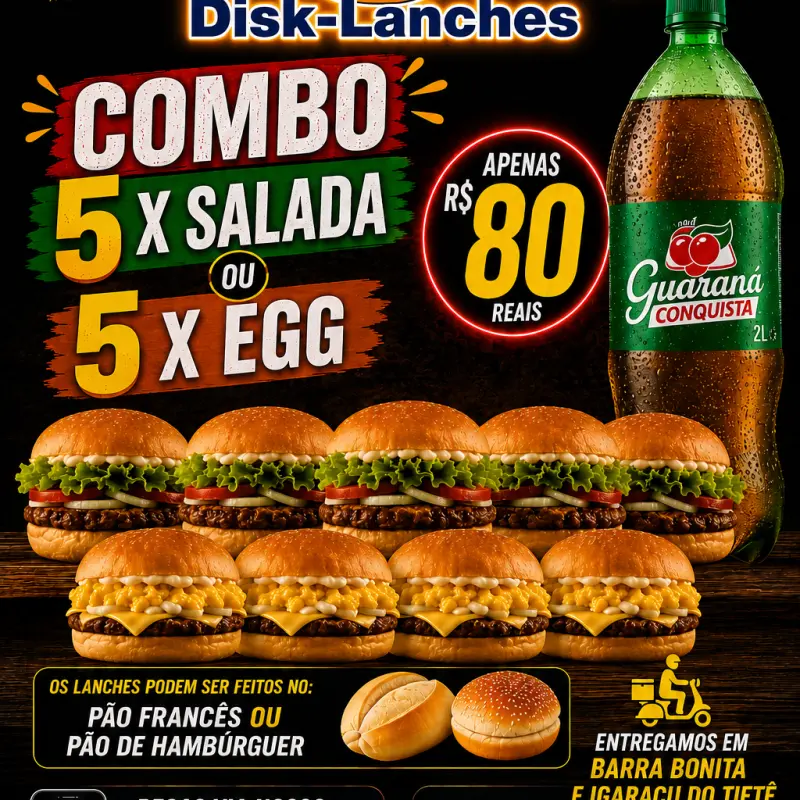 Combo 5 lanche