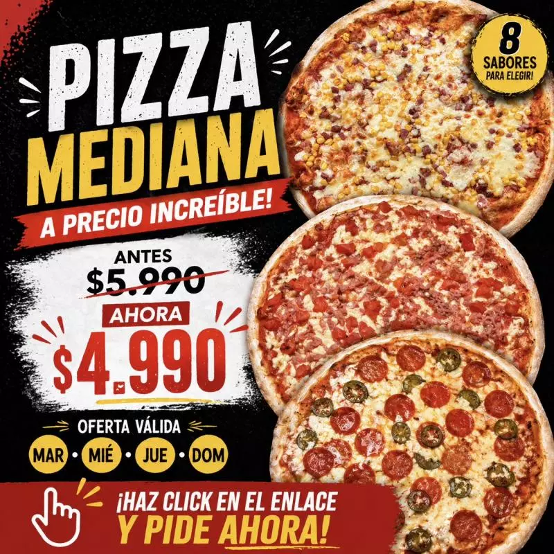 PIZZA MEDIANA A ELECCIÓN
