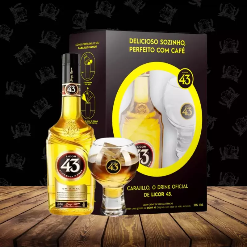 Kit Licor 43 700ml + 1 Taça