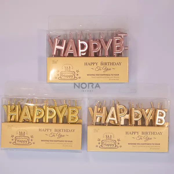 Velas "Happy Birthday" 13 und