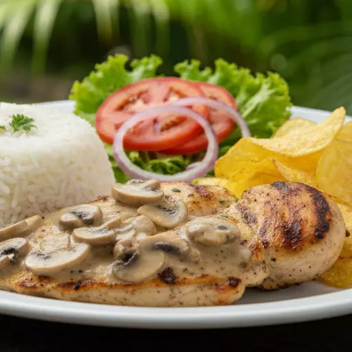 Pechuga en salsa de champiñones
