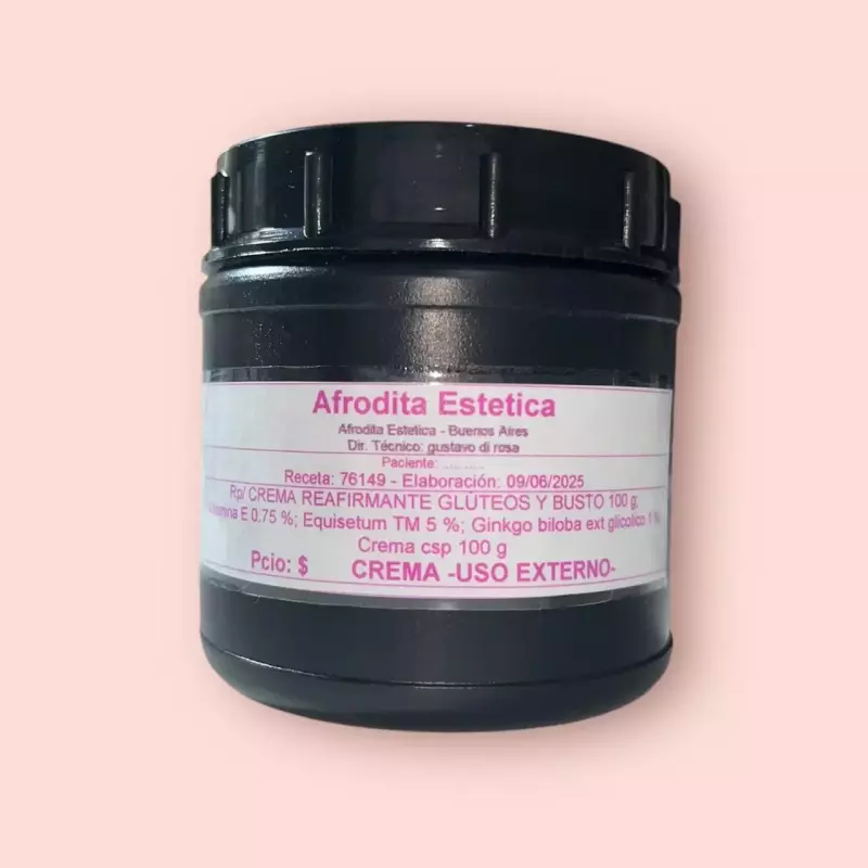 Crema reafirmante gluteos y busto