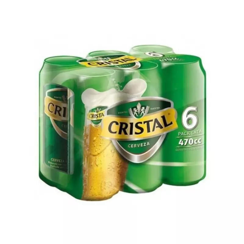 Pack Cerveza Cristal Lata 6 x 473cc