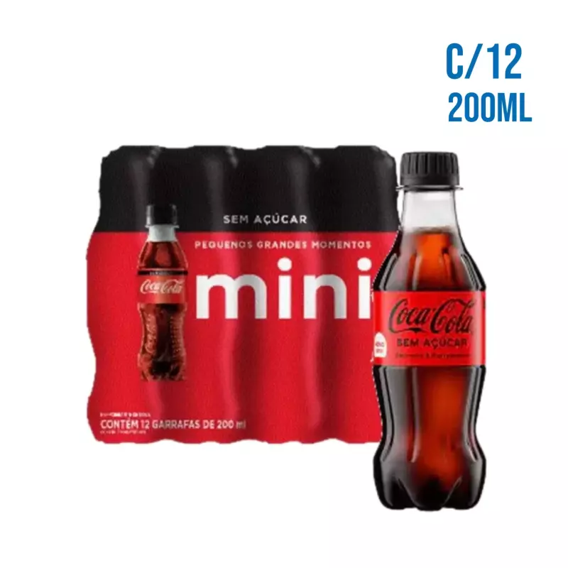 Mini Coca-Cola ZERO 200ml C/12
