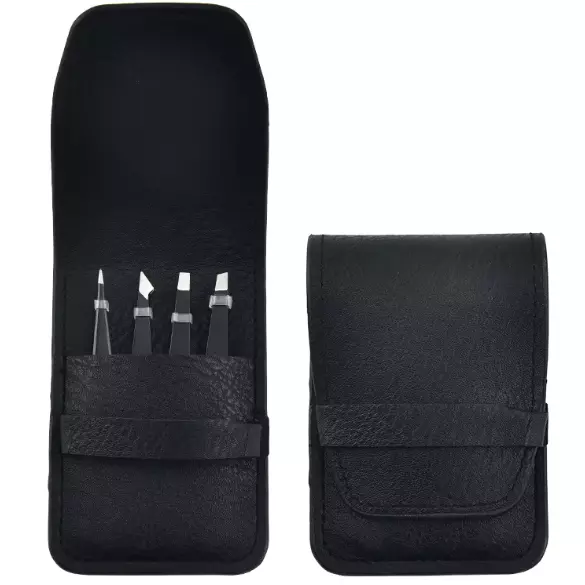 Kit de pinzas para cejas (cuero)