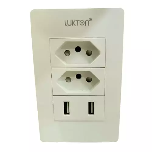 TOMADA LUKTON USB + USB CB-065